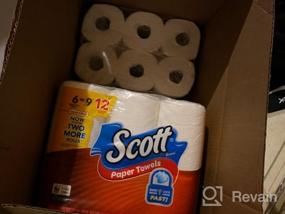 img 2 attached to Scott Paper Towels Choose-A-Sheet Mega Plus Rolls, 4 Packs Of 6 (24 Total), White