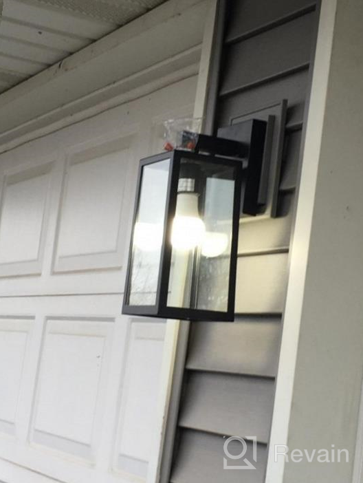img 1 attached to MAXvolador Outdoor Wall Lantern, Exterior Waterproof Wall Sconce Light Fixture, Dark Chocolate Anti-Rust Wall Light With Clear Glass Shade, E26 Socket Wall Mount Lamp For Porch(Bulb Not Included) review by Ivan Carson