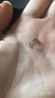 img 1 attached to Non-Pierced Clip On Fake Septum Nose Rings Hoop Jewelry For Women Men - QWALIT Faux Piercing Jewelry review by Jody Tibbetts