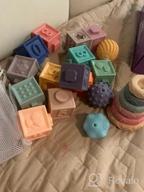 img 1 attached to 🧩 Dreampark Montessori Building Blocks Teething Toys - Baby Toys 0-6 Months - 3-in-1 Infant Toys for 6-12 Months and Babies 12-18 Months review by Dean Wilson