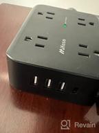 img 1 attached to Keep Your Home Safe With Our 8-Outlet Power Strip Surge Protector With 4 USB Ports And Overload Protection review by Tim Sterling