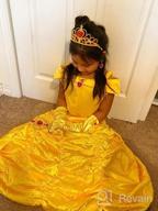img 1 attached to Yellow Layered Princess Costume Dress-Up With Accessories For Little Girls By ReliBeauty review by Rahul Schatz