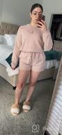 img 1 attached to Women'S Waffle Knit Pajama Set With Long Sleeve Top And Shorts - ZESICA Lounge Wear With Pockets review by Lindsay Siebert