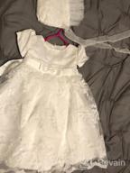 img 1 attached to Formal Occasion Dresses For Toddler Girls: Glamulice Baptism Christening Flower Dress review by Mod Kindred