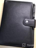 img 1 attached to Premium Leather Folio Cover For Rocketbook Everlast & More – A5 Size Portfolio Organizer With Pen Loop And Multiple Pockets In Elegant Brown review by Jose Pacyga