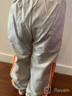 img 1 attached to Black5080 Gray5073 Toddler Athletic Dinosaur Sweatpants Boys' Clothing in Pants review by David Grajales