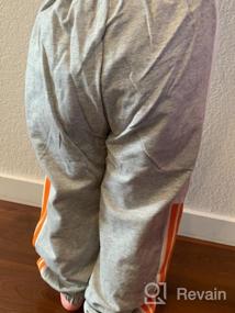 img 5 attached to Black5080 Gray5073 Toddler Athletic Dinosaur Sweatpants Boys' Clothing in Pants