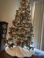 img 1 attached to 60 Inch White Faux Fur Christmas Tree Skirt - Perfect For Merry Christmas Decorations! review by Kyle Salinas