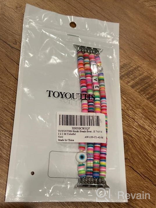 img 1 attached to TOYOUTHS Apple Watch Band - Heishi Beaded Bracelet For Women, Stackable Clay Preppy Jewelry Compatible With Series SE 8 7 6 5 4 3 2 1 & 41/40/38Mm review by Nick Griffith