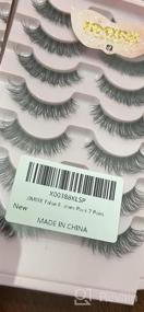 img 5 attached to D Curl Cat-Eye Faux Mink Eyelashes Wispy Thin Russian Strip 15MM 3D Natural Look 7 Pairs Pack JIMIRE