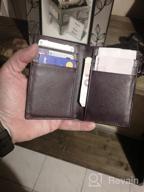 img 1 attached to Men's Minimalist Bifold Wallet - Genuine Leather, RFID Blocking, Stylish Accessories review by Damon Murray