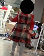 img 1 attached to Mud Kingdom Plaid Sleeveless Loose Fit Faux Wool Holiday Girls Dresses review by Tim Shah