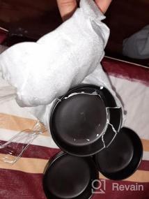 img 6 attached to Матовые черные керамические миски для соевого соуса - набор из 6 | Selamica 3,3-дюймовые гарниры для приправ, суши, кетчупа и барбекю.