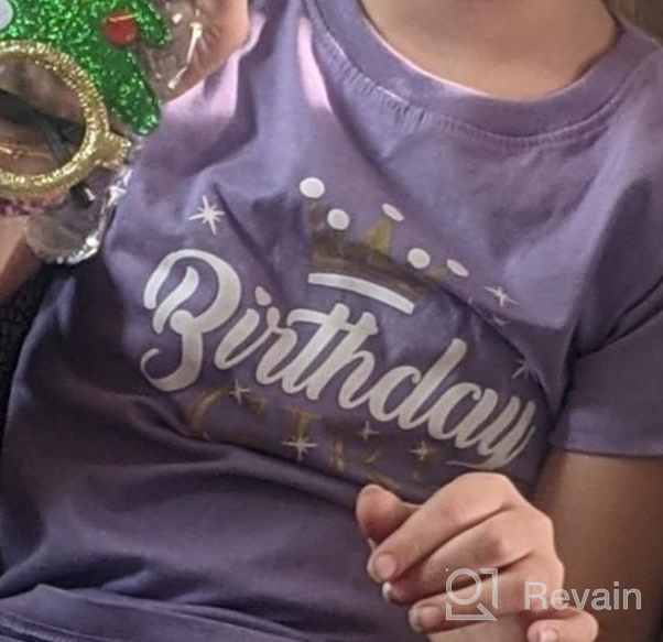 img 1 attached to 👸 Adorable Birthday Girl Shirt: Perfect Party Outfit with Princess Crown - Girls Fitted T-Shirt review by Jamie Parker