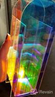 img 1 attached to Iridescent Acrylic Flower Vase With Rainbow Colors, Ideal For Home And Wedding Decor, Contemporary Design For Living Room, Bedroom And Shelf, Perfect Gift - Long Wavy review by Mark Quarterman