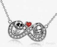 img 1 attached to ONEFINITY Sterling Silver Nightmare Necklace With Skull Pendant - Perfect Birthday Gift For Women, Wife, And Daughters review by Danny Porter