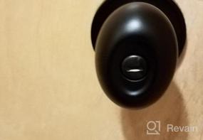 img 5 attached to Secure Your Privacy With A Set Of 3 Oval Egg Shape Door Knobs In Black