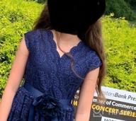 img 1 attached to Lace Flower Girl Dress: Perfect for Country Daily Casual Parties - Bow Dream review by Carol Perez