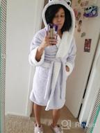 img 1 attached to Get Cozy With TIMSOPHIA'S Soft Animal Bathrobe - Hooded Plush Robes For Women, Perfect Koala-Themed Gift review by Zachary Pete