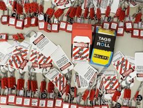 img 6 attached to 10 Pack Lockout Tagout Padlocks Keyed Differently, TRADESAFE Red Safety Locks For Lock Out Tag Out.