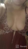 img 1 attached to Lace Babydoll Chemise: Klier Lingerie For Women – Sexy V Neck Mesh Sleepwear review by Bruce Willam