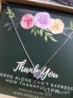 img 1 attached to 925 Sterling Silver Thank You Necklace - Perfect Gift For Women Friends, Employee Appreciation, Teacher Appreciation Gifts For Coworkers review by Jay Koterba