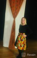 img 1 attached to Stylish And Colorful African Print Skirt For Casual And Traditional Wear: SHENBOLEN Women'S Dashiki Skirt review by Nate Jenkins