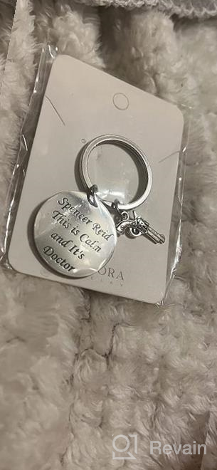 img 1 attached to 🔑 Dr. Spencer Reid Inspired Keychain - Criminal Minds Jewelry for Fans - Calm & Intellectual Gift review by Joseph Swanson