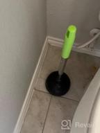 img 1 attached to SteadMax 3-Pack Heavy Duty Rubber Toilet Plungers With Stainless Steel Handles And Double Thrust Force Cups - Ideal For Commercial And Domestic Use In Bathrooms, Kitchens, And More! review by Debbie Washington