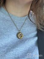 img 1 attached to Sunflower Locket Necklace - SLOONG Engraved Inspirational Pendant For Women, Mother'S Day, And Girlfriend Gifts - You Are My Sunshine Jewelry review by Chris Sweeton