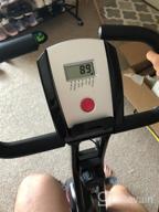 img 1 attached to Get Fit At Home With ADVENOR Magnetic Folding Exercise Bike With LCD Monitor And Comfortable Upright Seat Cushion review by Keith Wachtel