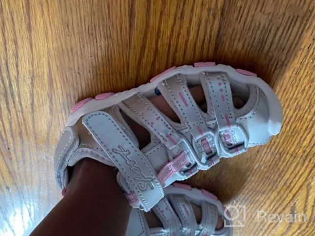 img 1 attached to Childrens Closed Sports Sandals Toddler Boys' Shoes review by James Bartels