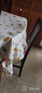 img 1 attached to Folkulture 100% Cotton Fall Table Cloth Square 60X60 Farmhouse Boho Floral Dining Cover - Leaves Design For Fall Decorations review by Yousef Dudley