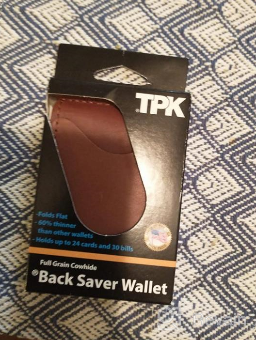 img 1 attached to Leather Minimalist Men's Wallet - Back Saver Accessory for Wallets, Card Cases & Money Organizers review by Nick Gathings