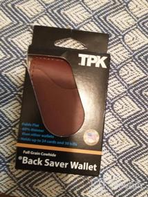 img 5 attached to Leather Minimalist Men's Wallet - Back Saver Accessory for Wallets, Card Cases & Money Organizers