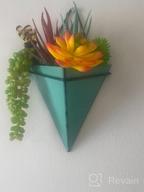 img 1 attached to 2-Set Geometric Ceramic Hanging Planters - Perfect Wall Decor For Succulents! review by Nick Grays