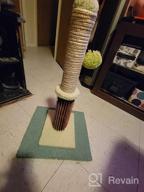 img 1 attached to Sturdy Double Base Plate Cat Scratching Post With Self Groomer And Toy - Ideal For Indoor Kittens And Cats - Jaoul 21 review by John Espindola
