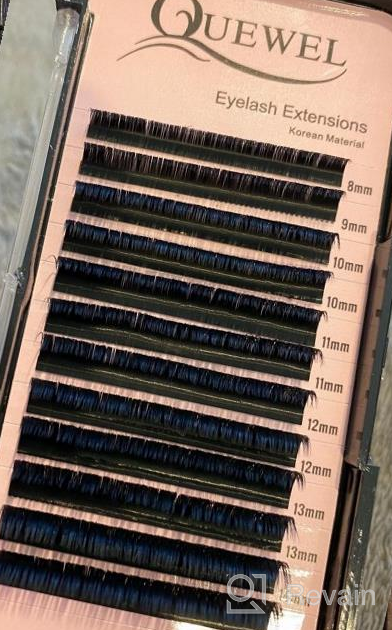 img 1 attached to Matte Black 0.05Mm D Curl Mix Eyelash Extensions For Salon Use - Individual Lashes In 8-15Mm Lengths - Available In 0.03/0.05/0.07/0.10/0.15/0.20Mm C/D Singles And Mix 8-18Mm review by Denise Davis