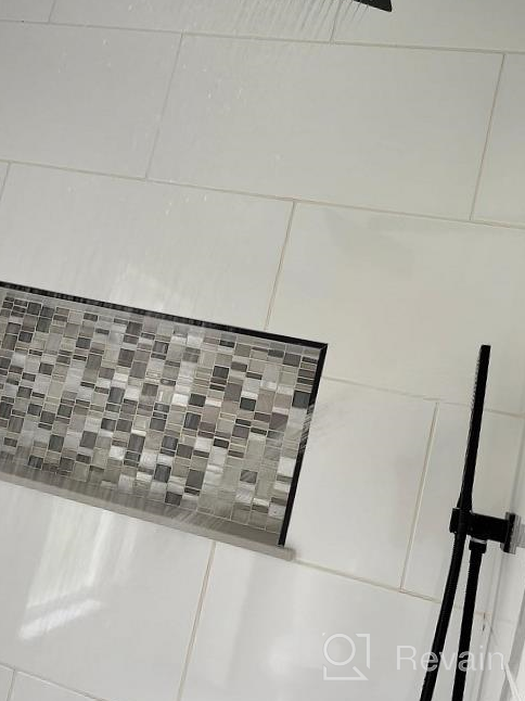 img 1 attached to Brushed Nickel KES 10 Inch Rain Shower System With Handheld Spray & Pressure Balance Faucets - XB6230-BN review by Brian Kingsford