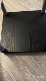 img 8 attached to Transform Your Furniture With Abyssaly'S 24 X 196 Inch Black Wood Self-Adhesive Paper - Real Wood Feel, Easy To Clean