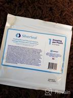 img 1 attached to Hydrogel Wound Dressing With X-Static Silver For Burns, Cuts And Injuries - SilverSeal Soothing And Protective Pads, Sterile 2" X 3", Pack Of 6 review by Jeremy Meyer