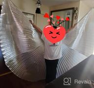 картинка 1 прикреплена к отзыву Взрослый костюм для танца живота: завораживающие крылья Исиды MUNAFIE с палками для потрясающего выступления на Хэллоуине и карнавале. от Luis Baker