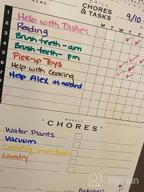 img 1 attached to Jennakate Mid Mod Chore Chart - Dry Erase Magnet For Multiple Kids, Teens & Adults - Homeschool, Routine, And Behavior Schedule - 18"X14" Size, Marker NOT Included review by Lindsey Jones