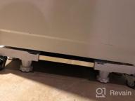 img 1 attached to Move Your Appliances With Ease: LUCKUP Adjustable Washing Machine Stand And Refrigerator Base With Swivel Wheels And Strong Feet review by Jeremy Keller