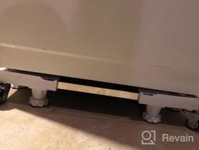 img 6 attached to Перемещайте свою технику с легкостью: регулируемая подставка для стиральной машины LUCKUP и основание для холодильника с поворотными колесами и прочными ножками