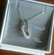 картинка 1 прикреплена к отзыву 🎁 Стильный браслет с двойным слоем «Бесконечность Хамсы» из стерлингового серебра T400 - идеальный подарок для женщин и девушек от Lindsey Baker
