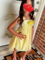 img 1 attached to Chiffon Flower Sleeveless Halter Dress for Girls - Trendy Girls' Clothing review by Carrie Thal