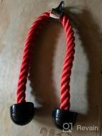img 1 attached to Transform Your Workout With Greententljs Exercise Machine Attachments: Tricep Rope, V-Shaped Bar, Double D Handle & Rotating Straight Bar review by Mark Fleming