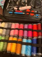 img 1 attached to Complete Professional Sewing Kit With 22 Spools Of Thread, Organizer, Scissors, Needles, And More - Perfect For Beginners Or Emergency Situations - Ideal Mother'S Gift review by Gerardo Goodson