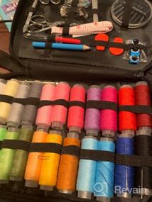 img 5 attached to Complete Professional Sewing Kit With 22 Spools Of Thread, Organizer, Scissors, Needles, And More - Perfect For Beginners Or Emergency Situations - Ideal Mother'S Gift
